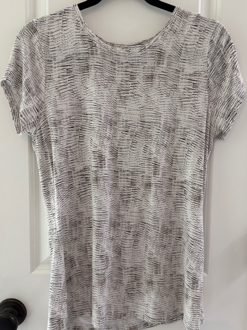 Apt. 9 Essentials Abstract Print Short Sleeve Tee Small